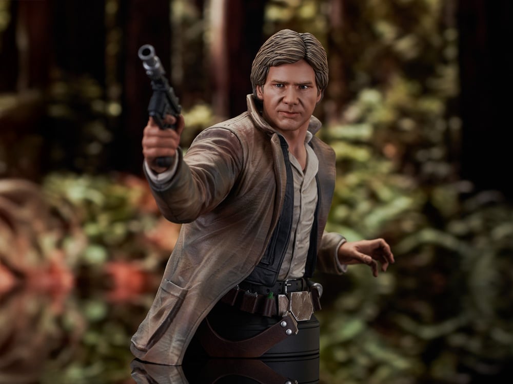 Star Wars: Return of the Jedi Han Solo (Endor) 1/6 Scale Exclusive Limited Edition Mini Bust Gallery Image 1
