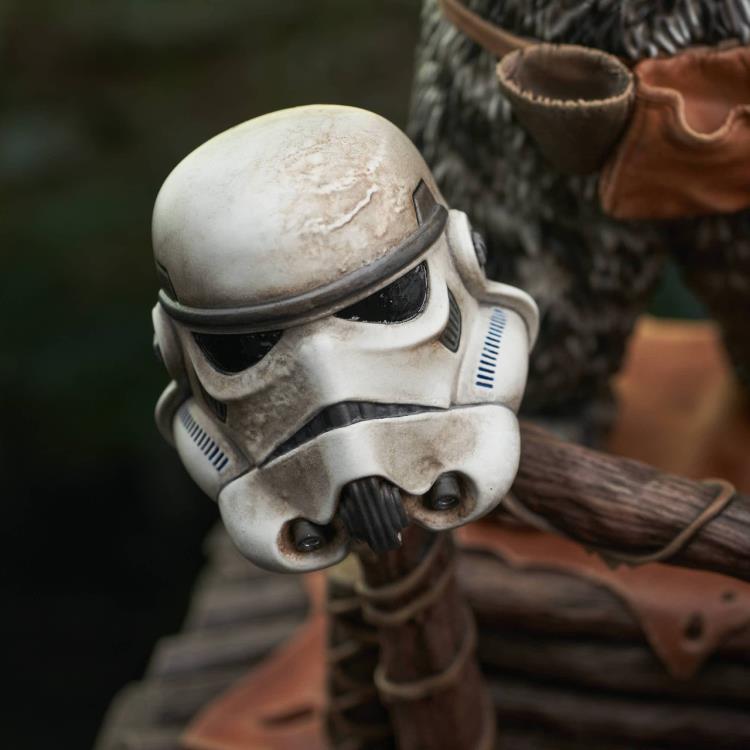 Star Wars: Return of the Jedi Milestones Ewok Drummer 1/6 Scale Exclusive Limited Edition Statue Gallery Image 7