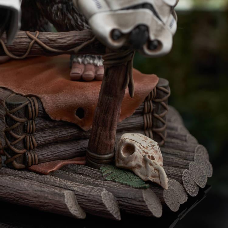 Star Wars: Return of the Jedi Milestones Ewok Drummer 1/6 Scale Exclusive Limited Edition Statue Gallery Image 11