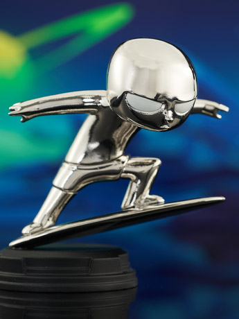 Gentle Giant Marvel Silver Surfer フィギュア Silver Surfer: The Best Defense Silver Surfer (Chrome Edition