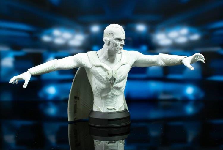 WandaVision The Vision (White) 1/6 Scale SDCC 2024 Exclusive Limited Edition Mini Bust Gallery Image 4