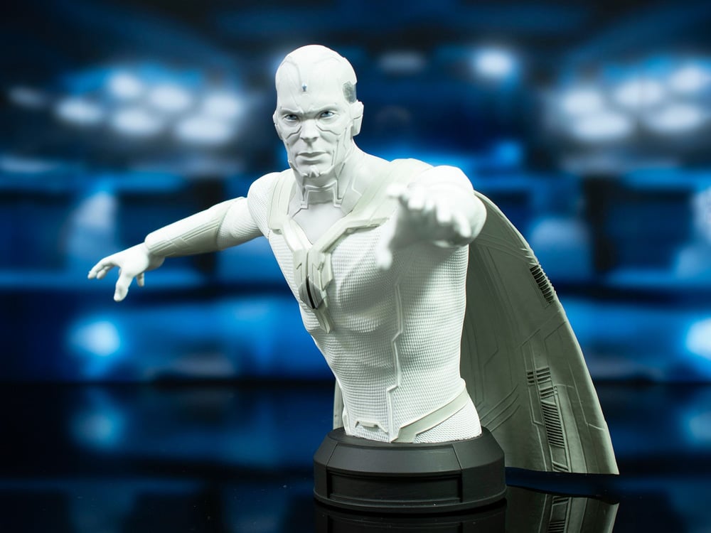 WandaVision The Vision (White) 1/6 Scale SDCC 2024 Exclusive Limited Edition Mini Bust Gallery Image 1