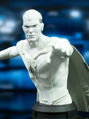 WandaVision The Vision (White) 1/6 Scale SDCC 2024 Exclusive Limited Edition Mini Bust Gallery Image 2