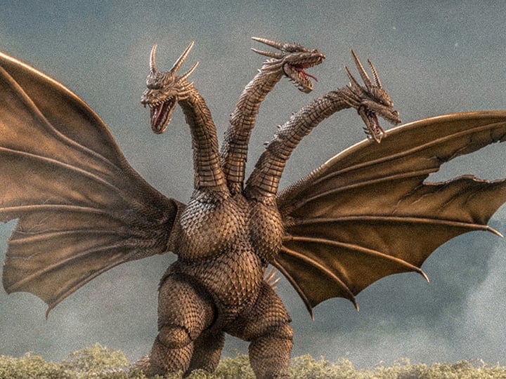 缶　ペンケース　GODZILLA vs  KING  HIDORA Godzilla vs. King Ghidorah (1991) King Ghidorah (Battle-Damaged