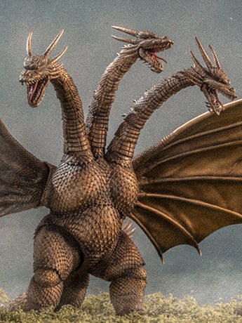 Godzilla vs. King Ghidorah (1991) King Ghidorah (Battle-Damaged Ver.) Action Figure Gallery Image 2