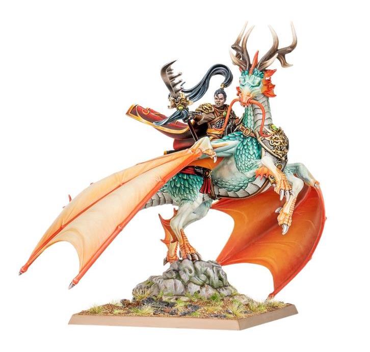 Warhammer: The Old World Grand Cathay: Shugengan Lord on Great Spirit Longma Citadel Miniature Gallery Image 4