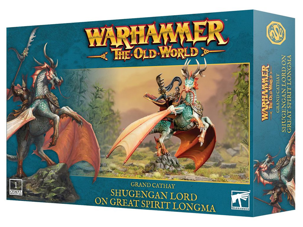 Warhammer: The Old World Grand Cathay: Shugengan Lord on Great Spirit Longma Citadel Miniature Gallery Image 1