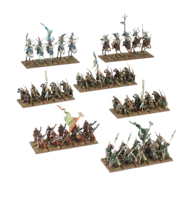 その他 Warhammer The Old World Wood Elves Lot Warhammer: The Old World Wood Elf Realms Battalion Citadel