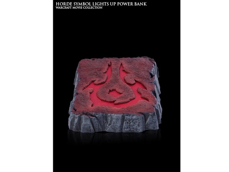 Warcraft Movie Collection Light Up Power Bank - Horde Symbol Gallery Image 7