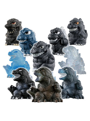 Godzilla Mini Sofvi Chronicle Godzilla G70 Legends Box of 10 Random Figures Gallery Image 2
