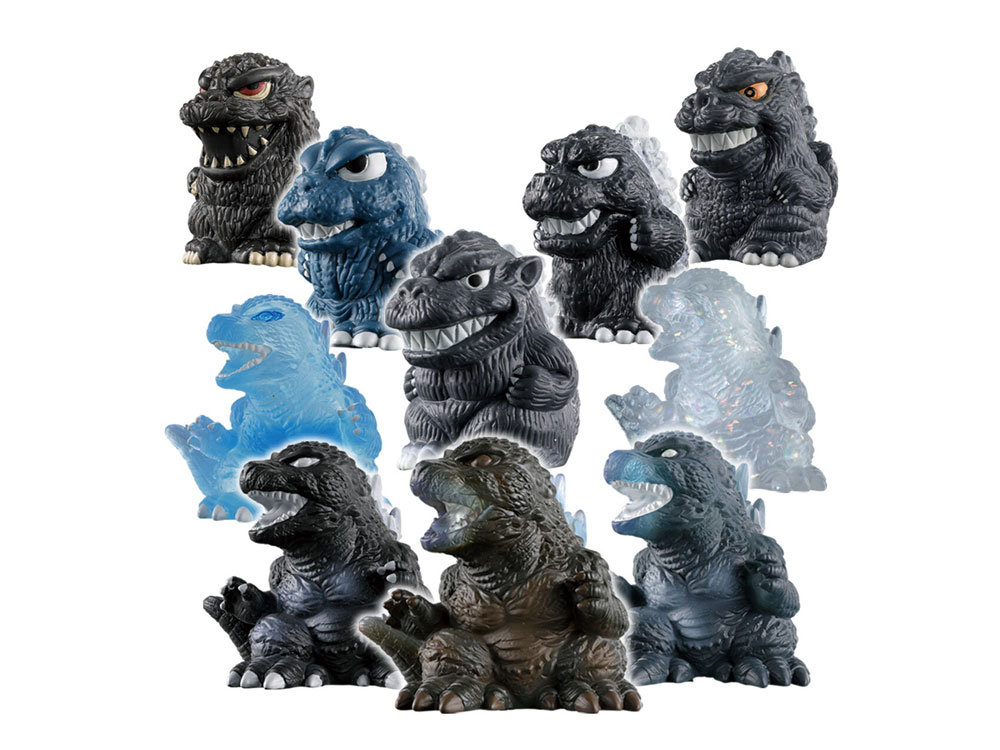 Godzilla Mini Sofvi Chronicle Godzilla G70 Legends Box of 10 Random Figures Gallery Image 1