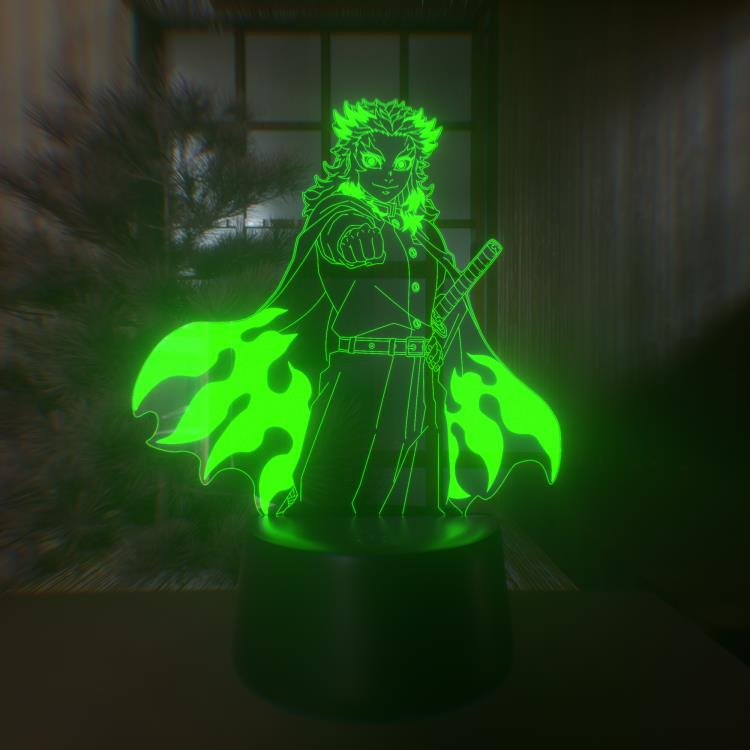 Demon Slayer: Kimetsu no Yaiba Rengoku Kyojuro Otaku Lamp Gallery Image 4