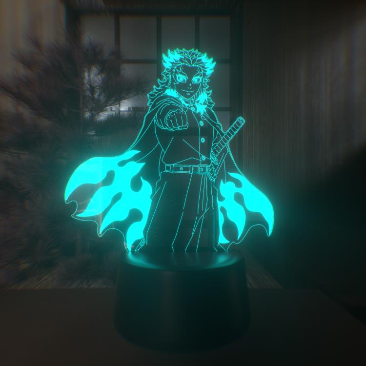 Demon Slayer: Kimetsu no Yaiba Rengoku Kyojuro Otaku Lamp Gallery Image 6
