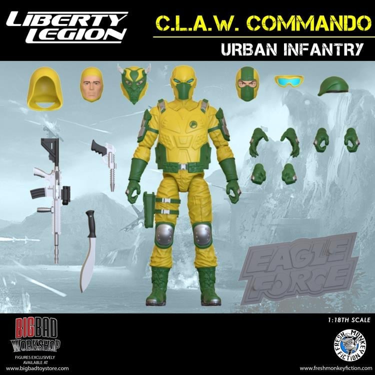 Liberty Legion C.L.A.W. Commando 1/18 Scale BBTS Exclusive Action Figure Gallery Image 4