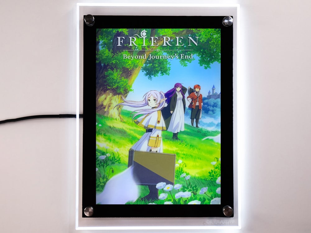 Frieren: Beyond Journey's End Frieren, Fern, & Stark LED Neon Poster Gallery Image 1