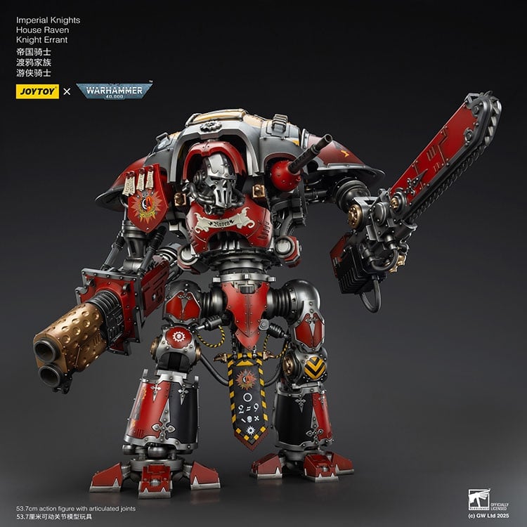 Warhammer 40K Imperial Knights House Raven Knight Errant 1/18 Scale Action Figure Gallery Image 4