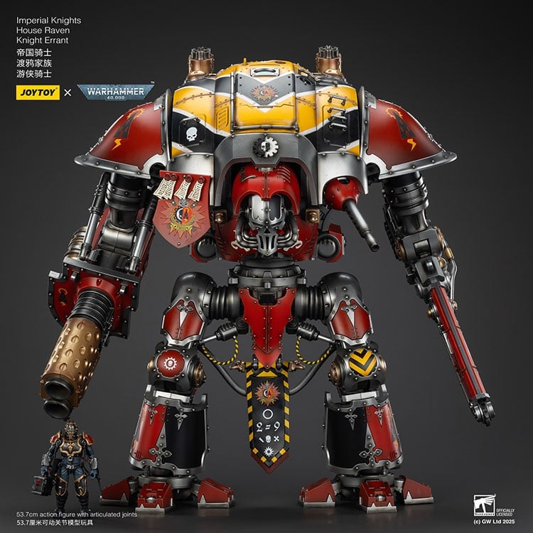 Warhammer 40K Imperial Knights House Raven Knight Errant 1/18 Scale Action Figure Gallery Image 3
