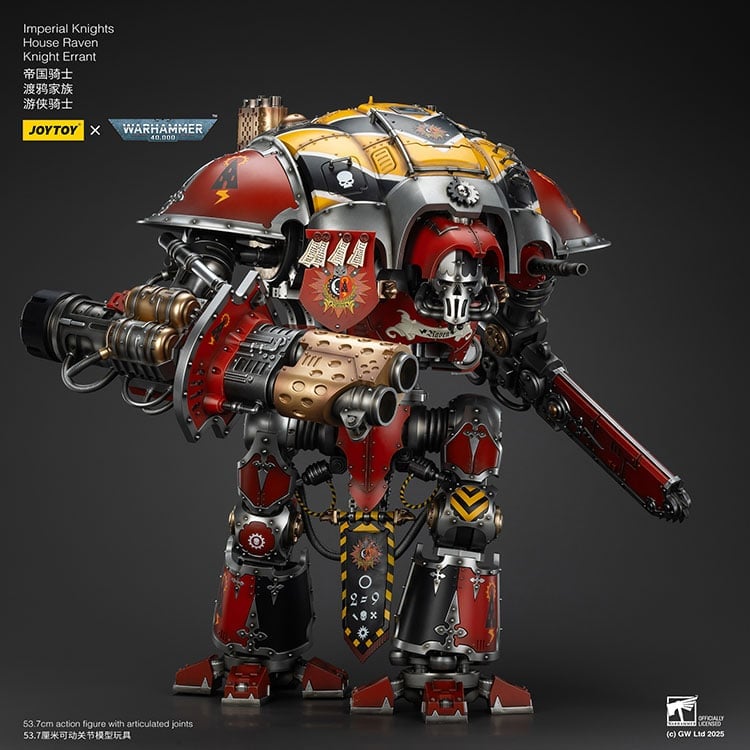 Warhammer 40K Imperial Knights House Raven Knight Errant 1/18 Scale Action Figure Gallery Image 7