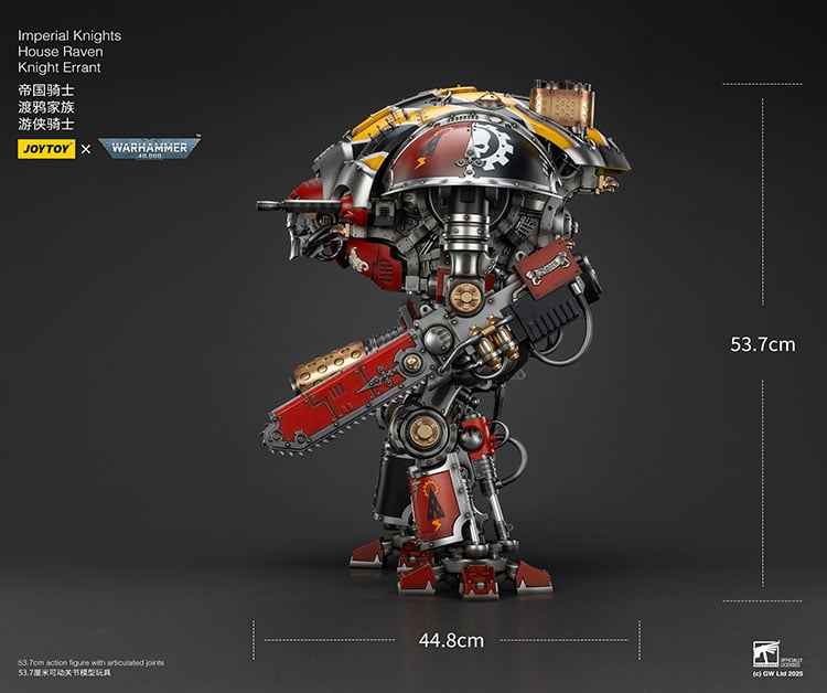 Warhammer 40K Imperial Knights House Raven Knight Errant 1/18 Scale Action Figure Gallery Image 24