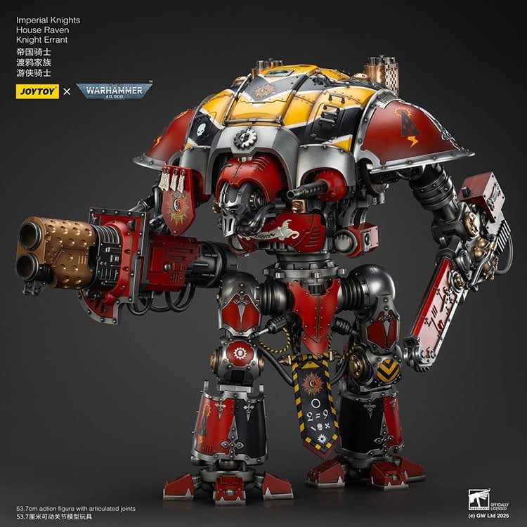 Warhammer 40K Imperial Knights House Raven Knight Errant 1/18 Scale Action Figure Gallery Image 6