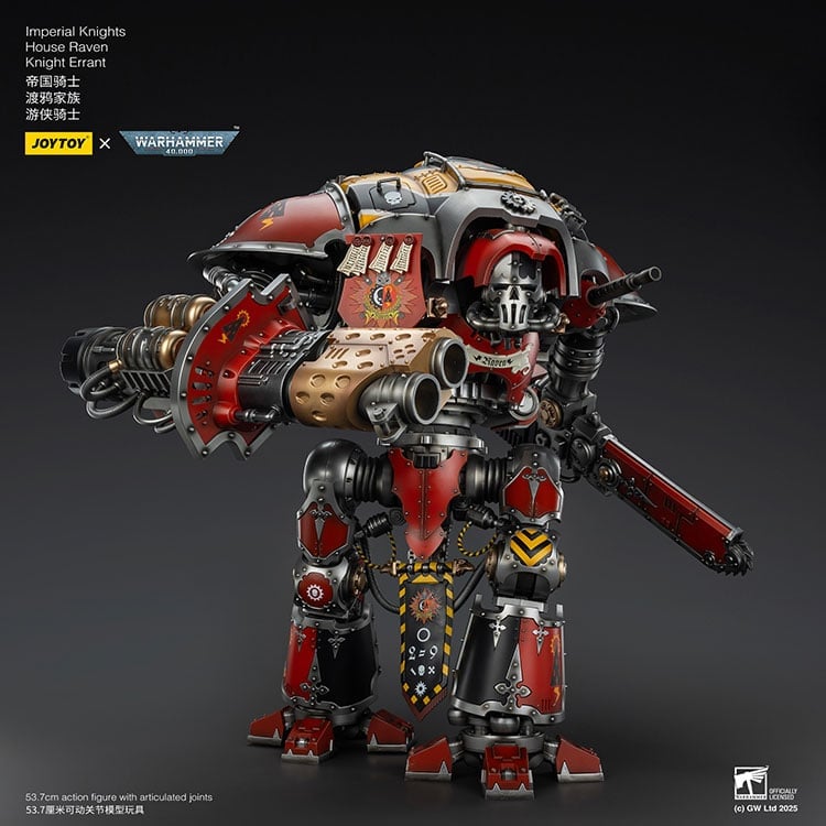 Warhammer 40K Imperial Knights House Raven Knight Errant 1/18 Scale Action Figure Gallery Image 9