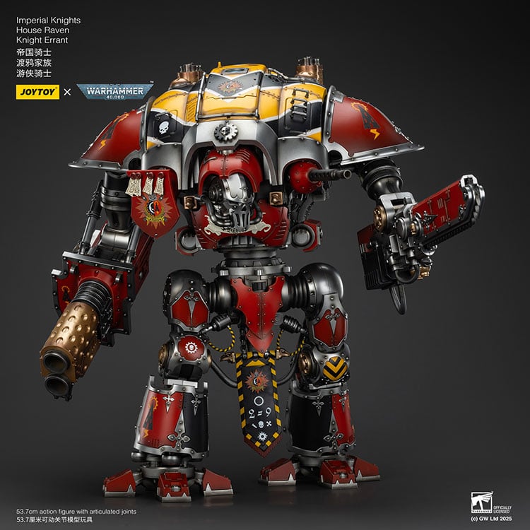 Warhammer 40K Imperial Knights House Raven Knight Errant 1/18 Scale Action Figure Gallery Image 5