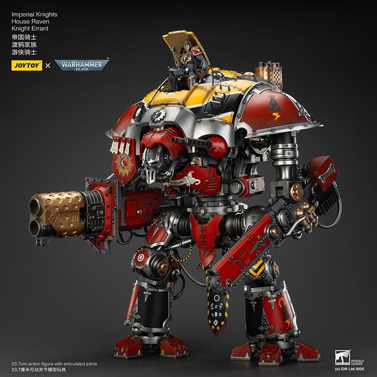 Warhammer 40K Imperial Knights House Raven Knight Errant 1/18 Scale Action Figure Gallery Image 17