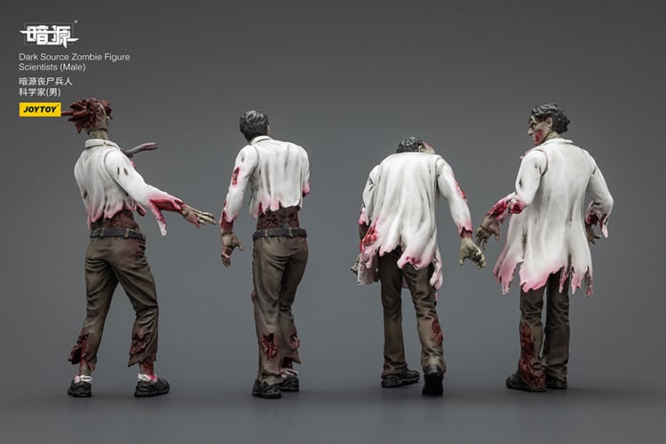 Dark Source Zombie Scientists (Male) 1/25 Scale Figure Set Gallery Image 6