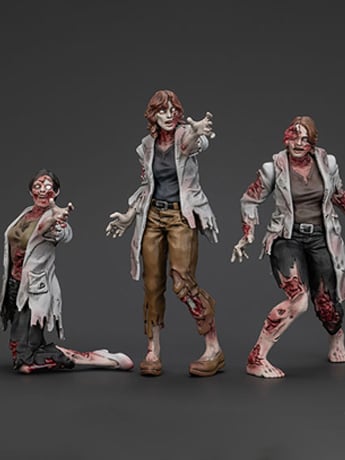Dark Source Zombie Scientists (Female) 1/25 Scale Figure Set