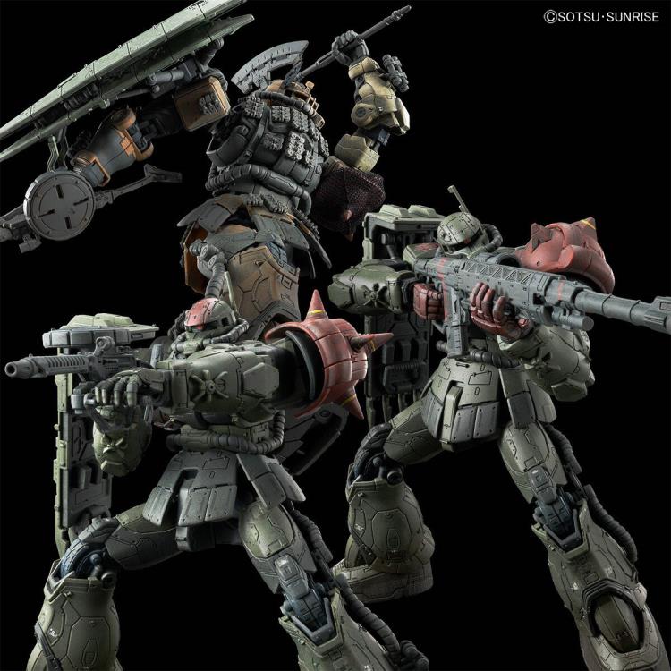Gundam: Requiem for Vengeance HG Zaku II F Type Chubs & Kale + Zaku II (Unidentified Type) Solari Custom Parts (RFV) 1/144 Scale Exclusive Model Kit Gallery Image 3