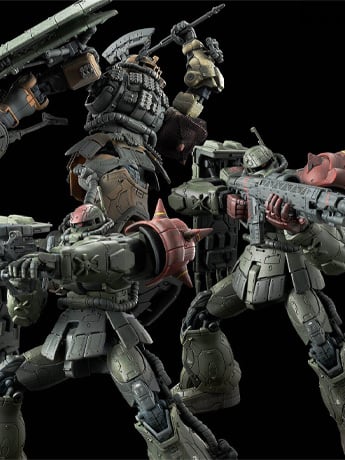 Gundam: Requiem for Vengeance HG Zaku II F Type Chubs & Kale +