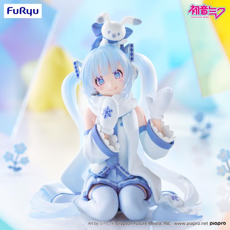 Vocaloid Snow Miku (Sky Town 10th Ver.) Noodle Stopper Figure Gallery Image 3