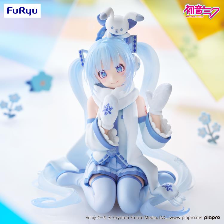 Vocaloid Snow Miku (Sky Town 10th Ver.) Noodle Stopper Figure Gallery Image 6