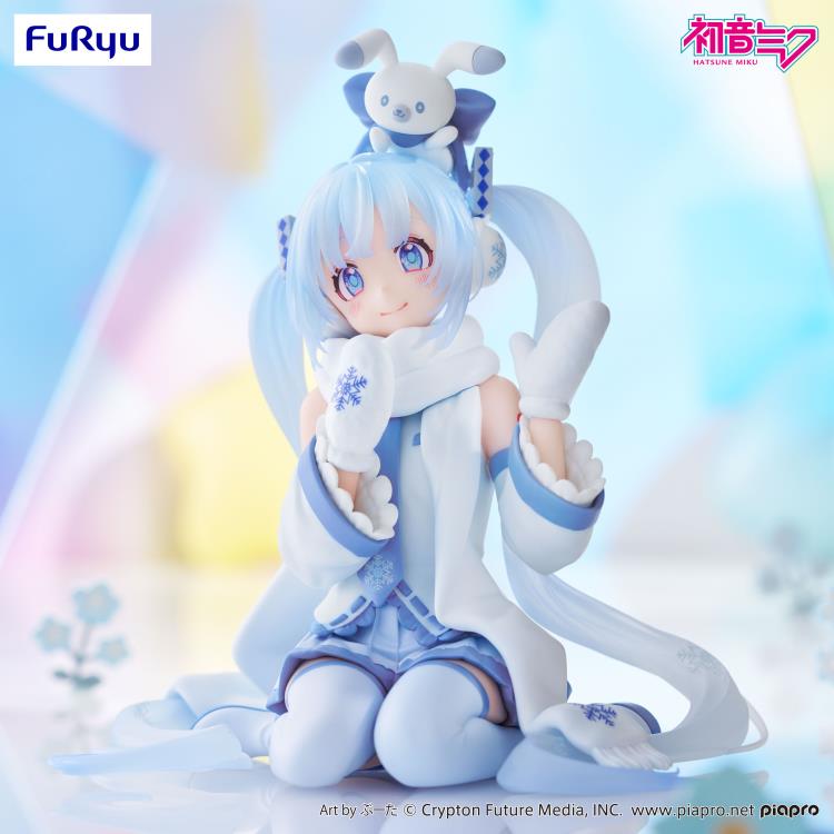 Vocaloid Snow Miku (Sky Town 10th Ver.) Noodle Stopper Figure Gallery Image 4