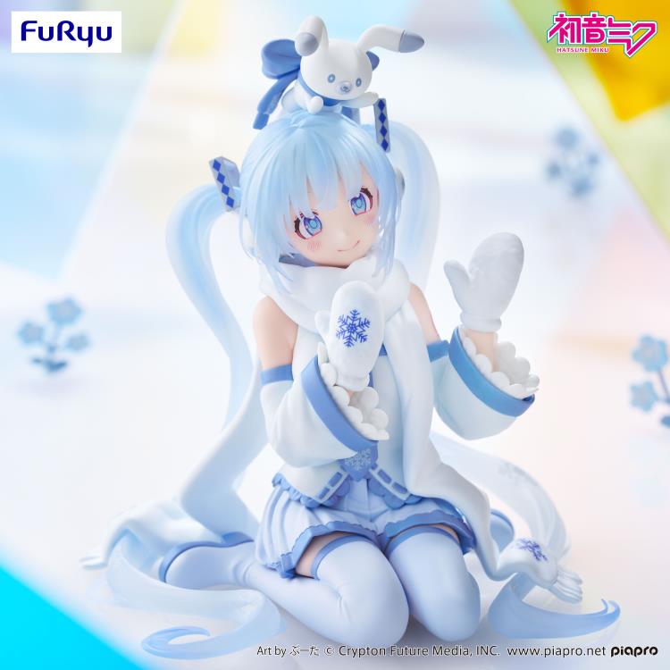 Vocaloid Snow Miku (Sky Town 10th Ver.) Noodle Stopper Figure Gallery Image 5