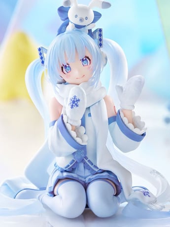 Vocaloid Snow Miku (Sky Town 10th Ver.) Noodle Stopper Figure Gallery Image 2