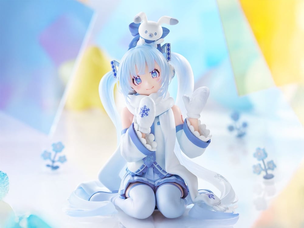 Vocaloid Snow Miku (Sky Town 10th Ver.) Noodle Stopper Figure Gallery Image 1
