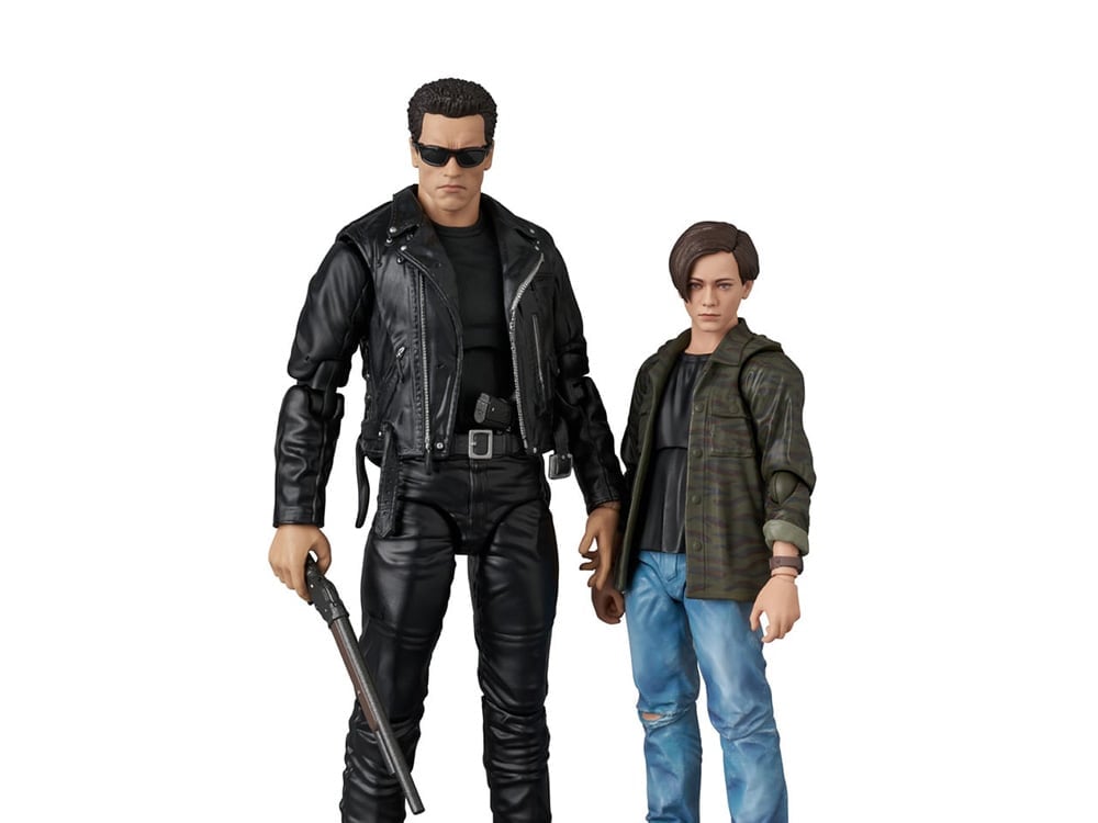 Terminator 2: Judgment Day MAFEX No.280 T-800 (T2 Ver.) and John Connor Action Figure Two-Pack Gallery Image 1