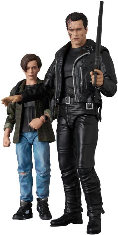 Terminator 2: Judgment Day MAFEX No.280 T-800 (T2 Ver.) and John Connor Action Figure Two-Pack Gallery Image 4