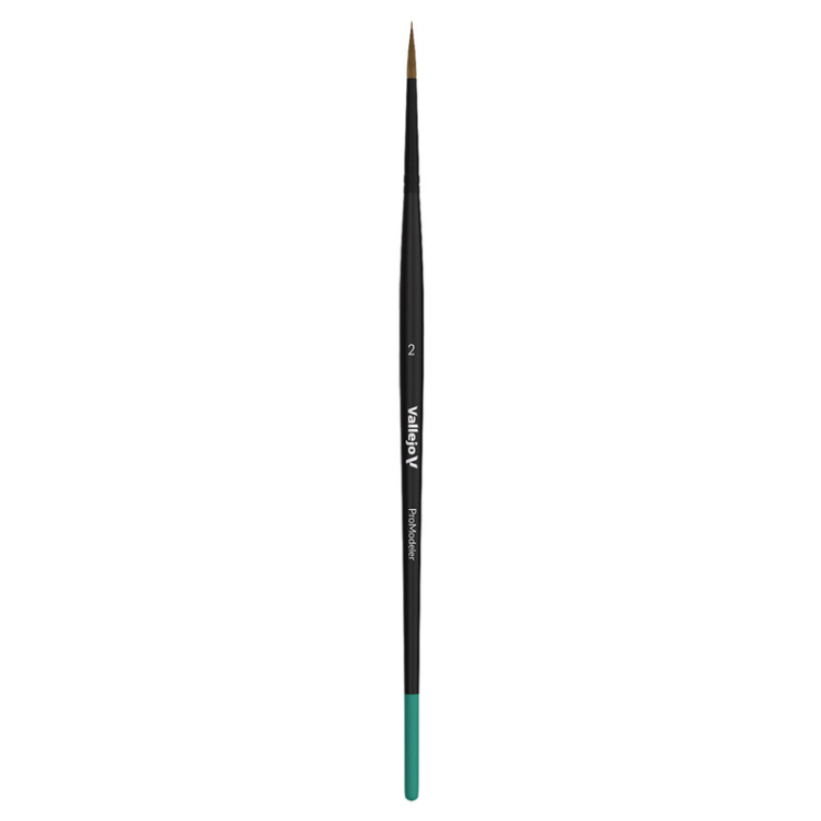 Vallejo Natural Hair Round No.2 Pro Modeler Brush Gallery Image 3