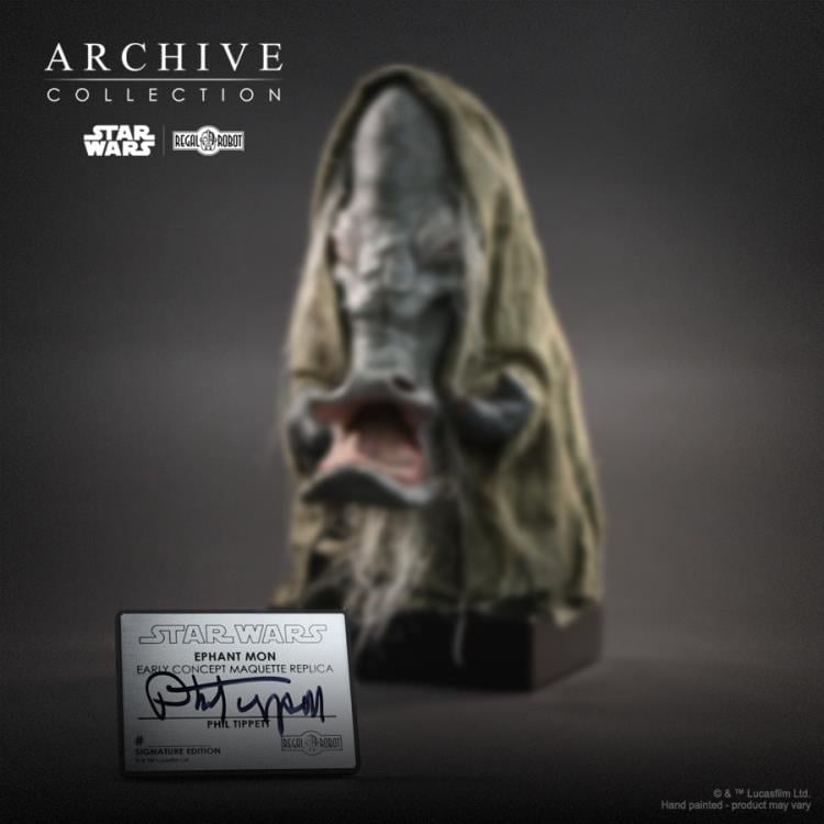 Star Wars: Return of the Jedi Archive Collection Ephant Mon (Signature Edition) Limited Edition Concept Maquette Replica Gallery Image 9