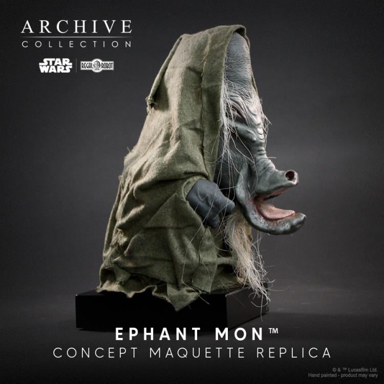 Star Wars: Return of the Jedi Archive Collection Ephant Mon (Signature Edition) Limited Edition Concept Maquette Replica Gallery Image 4
