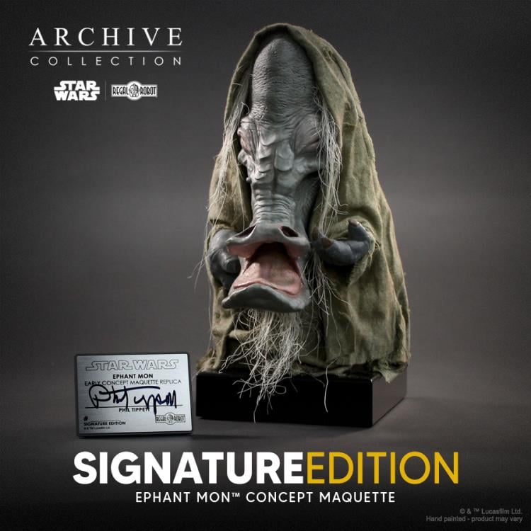 Star Wars: Return of the Jedi Archive Collection Ephant Mon (Signature Edition) Limited Edition Concept Maquette Replica Gallery Image 8