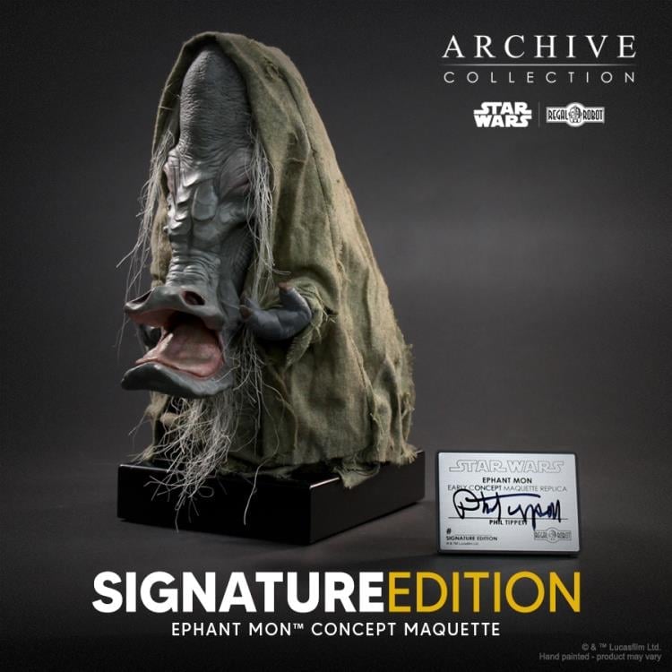 Star Wars: Return of the Jedi Archive Collection Ephant Mon (Signature Edition) Limited Edition Concept Maquette Replica Gallery Image 7