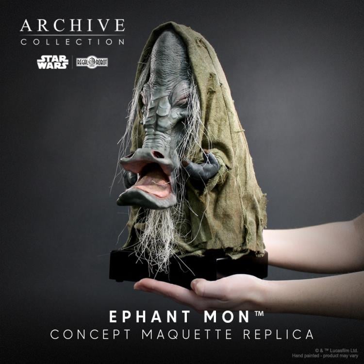 Star Wars: Return of the Jedi Archive Collection Ephant Mon (Signature Edition) Limited Edition Concept Maquette Replica Gallery Image 6