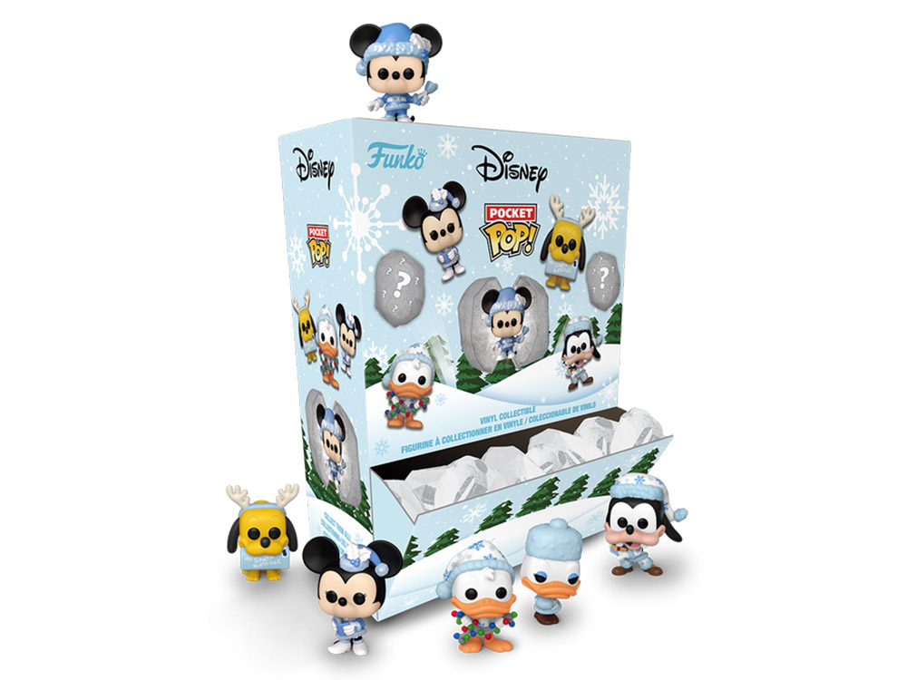 Mickey and Friends Pocket Pop! Holiday Mystery Snowball Box of 12 Random Figures Gallery Image 1