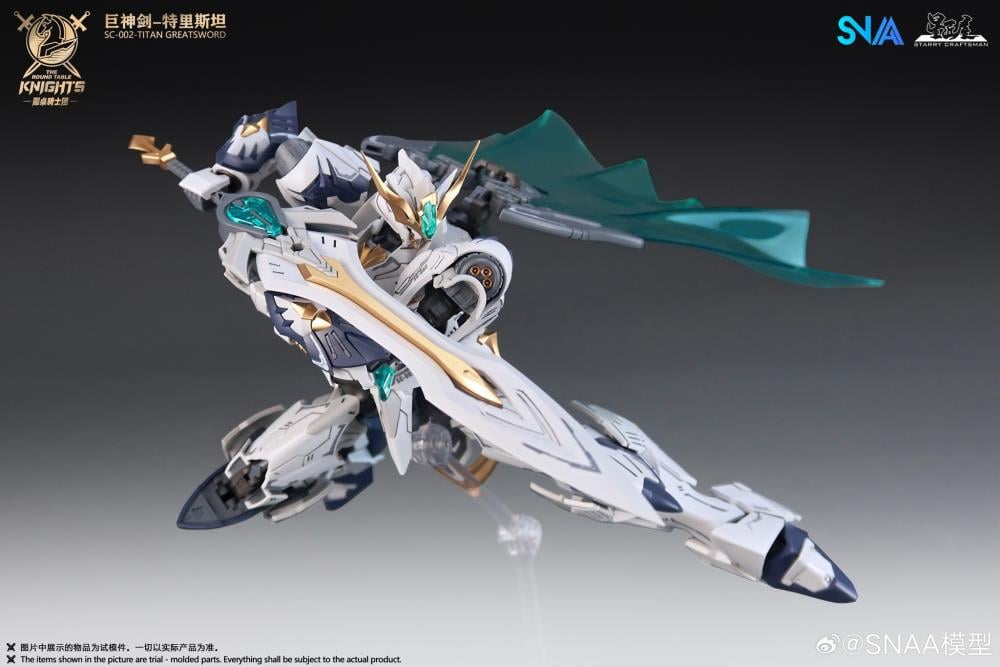 The Round Table Knights Giant Sword Tristan 1/144 Scale Model Kit Gallery Image 8