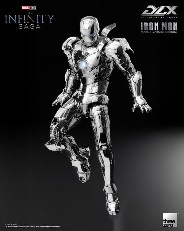 Marvel: The Infinity Saga DLX Iron Man Mark 2 (Chrome Edition) 1/12 Scale Action Figure Gallery Image 6