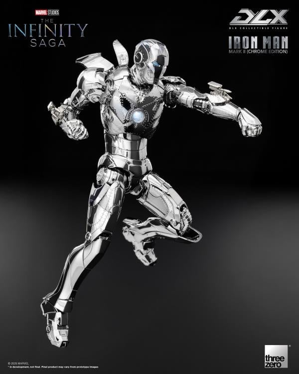 Marvel: The Infinity Saga DLX Iron Man Mark 2 (Chrome Edition) 1/12 Scale Action Figure Gallery Image 10
