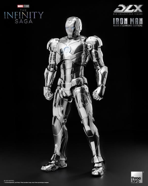 Marvel: The Infinity Saga DLX Iron Man Mark 2 (Chrome Edition) 1/12 Scale Action Figure Gallery Image 3